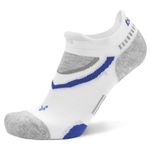 Balega Unisex Ultraglide No Show Socks, White/Mid Grey, S EU