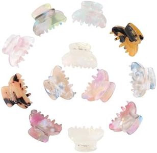 Claw Jaw Hair Clips 12PCS Small for Thin Hair Styling Mini Accessories Classic Clamp for Women Girls