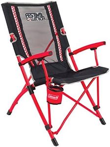Coleman Faltstuhl Bungee Chair mit Stahlgestell Zum Relaxen, Campingstuhl mit Armlehnen und Getränkehalter, Transporttasche, bis Max. 136 kg, Large