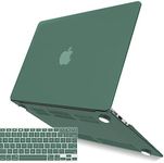 iBenzer Compatible with Old Version MacBook Air 13 Inch Case (2010-2017 Release), Models: A1466 / A1369, Plastic Hard Shell Case with Keyboard Cover for Mac Air 13, Midnight Green, CA-A13-MTGN+1A