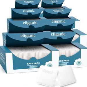 Cliganic Organic Cotton Pads, 100% Pure Makeup Remover Face Pads, 400ct