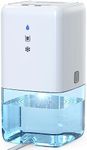 Dehumidifier for Home 41oz, Small Dehumidifiers with 7 Color LED Light & Defrost 350 Sq.ft, Quiet Portable Dehumidifier for Bedroom Bathroom Basements Closet RV