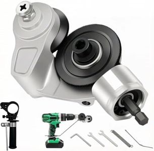 2026 New Titanium Drill Nibbler Sheet Metal Cutting Tool, Metal and Vinyl Slitter, Electric Drill Shears Attachment Cutter Nibbler for Iron, White Sheet, Steel, Copper, Aluminum