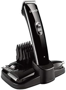 Electric Shaver and Beard Trimmer - 5 in 1 Multi-functional Rechargeable Cordless Grooming Kit for Men and Women- Face, Body, Beard, Nose Hair Trimmer with Micro Shaver, RCF-2059 (Black)