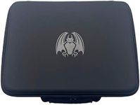 Grinning Gargoyle - Large Premium Quality Portable Trading Card Storage Box - Card Game Case for Over 2400 Cards in Sleeves or Deck Storage Box - Organise and Protect Game Decks - CCG TCG (Black)