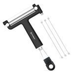 KITCHENDAO Adjustable Wire Cheese Slicer Cutter, 50% Stronger Wires with 2nd Gen Wire Fixing Mechanism, Adjustable Hand-Held Cheese Cutter, Quick Replacement, Dishwasher Safe, with 3 Extra Wires