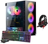 HAJAAN Breeze PRO Gaming Desktop Tower Computer PC - Intel Core i7 10700F Processor, GeForce RTX 3060 12GB DDR6, 16GB DDR4 RAM, 1 TB SSD - Wi-Fi Ready - VR Ready - Gaming Headset - Windows 11 Pro