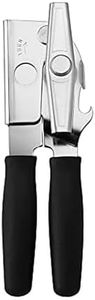Swing-A-Way Portable Can Opener, Features an Ergonimic Handle for Optimal Comfort, and Built-in Bottle Opener for a 2-in-1 Tool, Durable Cutting Wheel, Black