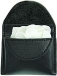 Hero's Pride AirTek Glove Pouch, Tactical Leather Glove Holder for Duty Belt, Three Sections for Multiple Glove Storage, Secure Fit, Lightweight and Scratch Resistant