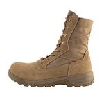 Belleville Men's BV508ZCT 8" Hot Weather Lightweight Side-Zip Composite Safety Toe Boot, Coyote, 9