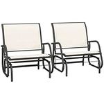 Outsunny Porch Glider Set of 2, Met