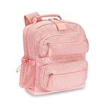 Bentgo® Kids Backpack - Durable Lightweight 14” Backpack, Glitter Edition - Petal Pink, Modern