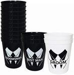 Bachelor Party Cups - 14 Packs, 16 Oz.| Decoration and Party Supplies for Bachelor Party(Groom-1)