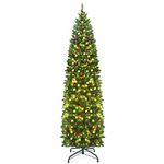 Artificial Pre Lit Slim Christma Tree