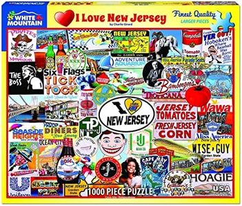 White Mountain Puzzles I Love New Jersey, 1000 Piece Jigsaw Puzzle