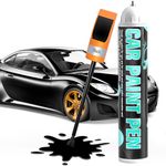 Touch Up Paint for Cars, Automotive Black Touch Up Paint Pen, Two-In-One Car Scratch Remover Pen for Deep Scratches, Quick & Easy Solution to Repair Minor, Black Car Paint Touch Up with 0.4 fl oz