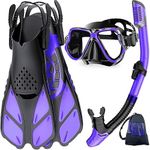 Zenoplige Mask Fins Snorkel Set, Sn