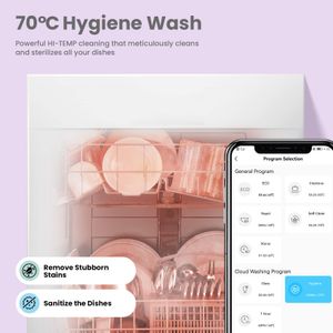 COMFEE Fully Integrated Dishwasher – White Built-In Kitchen Appliance