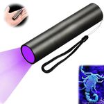 Pivdo UV Torch Light, Black Light UV, Ultraviolet Torch - LED 395 NM Rechargeable Flashlight for Pet Dog Urine Detection, Fluorescent Detection, Resin Curing, Woods Lamp