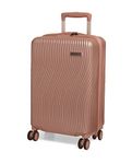 ROMEING Milano 20 inch, Polycarbonate Luggage, Hardsided, (Rose Gold 55 cms) Small Cabin Trolley Bag | 8 Spinner Smooth Wheels | TSA Lock | Unbreakable | Men & Women