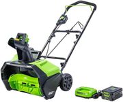 Greenworks 60V 20" Snow Thrower, 4.0 Ah Battery and Charger Included