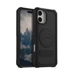 Rokform - Rugged Case Compatible with the iPhone 16 Plus, Magnetic Cover with RokLock Twist Lock, Drop Tested Armor (Black)