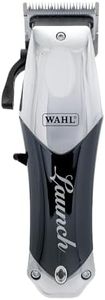 Wahl Launch Professional Clipper, Cord/Cordless Operation, 6000 RPM Powerful Motor, Full Steel Taper Blade, Lightweight and Compact, Smart LED Indicator, 2 Hours Runtime, 2 Years Warranty, 02240L-024