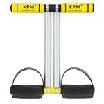 KPM India's No.1 Tummy Trimmer Double Spring Ab Exerciser with Foot Pedals & Anti-Slip Foam Handles, Full Body Home Workout Equipment for Abs, Arms, Legs & Core Fitness (Made in India)