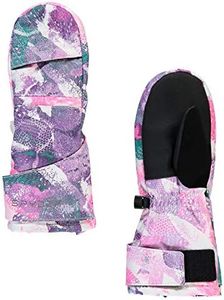 Spyder Bitsy Cubby Winter Girl's Ski Mitten - weiß - M (3-4)