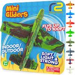 Stocking Stuffer Gifts for Boys & Girls - EVA Foam Airplane Toy Glider Plane - Stocking Stuffers for Kids All Ages 4 5 6 7 8 9 10 Year Old - Best Airplanes for Kids - Launcher Air Planes Gift Idea