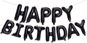 PIGETALE 16 Inch Black Happy Birthd