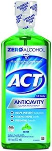 ACT Anticavity Fluoride Mouthwash, Mint, Alcohol Free, 18-Ounce Bottle (Pack of 6)