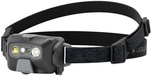 Ledlenser HF6R Core Rechargeable Head Torch LED 800lm, 5 Modes, Adjustable Focus, Up to 60hrs Runtime, Red Light Mode, USB C, IP68 Waterproof, Headlamp for Hiking, Camping, Essential Outdoor Headlamp