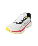 Puma Men, Galaxis Pro, White-Black-Active Red, Running Shoe-8UK (31176703)