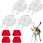 Wevdn 4 PCS Deer Whistles for Car, Avoid Collisions Save Deer Warning Devices with Waterproof Adhesive Tapes, Universal Animal Alert Accessories for Cars, Trucks, Motorcycles (White)