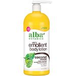 Alba Botanica Very Emollient Coconut Rescue Body Lotion, 32 Ounce