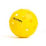 Flynn Outdoor 40 Pickleball Balls | Bright Yellow Pickle Balls 6 Pack | USAPA Paddle Ball Regulation Size | A Great Addition for a Pickleball Set