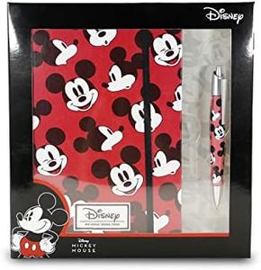 Karactermania Mickey Mouse Blinks Caja Regalo con Diario y Bolígrafo, Rojo