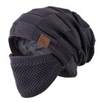 REDESS Beanie Hat for Men Winter Warm Hats Knit Slouchy Thick Skull Cap