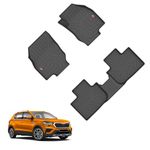 GFX TPV Premium 3D Life Long Car Floor Mats Compatible with Taigun/Kushaq (2021) Onwards and Slavia/Virtus (2022) Onwards Automatic & Manual