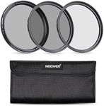 Neewer 55mm Filter Kit, UV + CPL + 