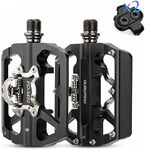 MTB Pedals SPD Flat Dual Platform w