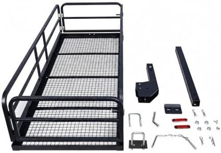 750 LBS Heavy Duty Folding Hitch Cargo Carrier, 2" Hitch Receiver Rear Luggage Rack Basket for SUV, Pickup Truck, Camping & Travel, 60" x 24" x 13.8", Black