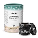 Pure Shilajit Resin with Spoon, High Nutritional Potency, Plant-Derived Trace Minerals & Fulvic Acid (1oz / 30gm, Pack of 1)