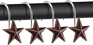 AGPtek Star Shower Curtain Hooks, 1