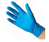 Nitrile Protective Powder Free Disposable KIDS Children Gloves for Halloween Preparation, Crafting, Painting, Gardening, Cooking, Cleaning (Blue, Xtra Small, 4 to 10 Years)-Pack of 10 Pcs