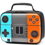 Hairao Boy Lunch Box, Gameboy Leather Lunch Box, Reusable and Thermal Kids Lunch Bag for School Insulated Cooler Bag Toy Bag, Gift for Boys Girls Kids Toddlers Teens