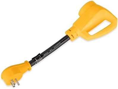 Camco 55170 12" Power Grip Dog Bone (15M/50F), Black