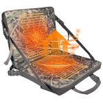 Heated Hunting Seat Cushion with Backrest Portable Heated Seat Cushion Suitable for Hunting Ice Fishing Hiking and Camping (Batteries Not Included)