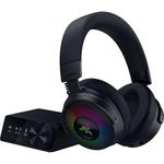 Razer Kraken V4 Pro - Wireless Gaming-Headset with OLED Control Hub Sensa HD haptics TriForce 40mm Drivers, HyperSpeed & Bluetooth, THX Spatial Audio Black